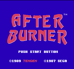 After Burner (USA) (Unl) Title Screen